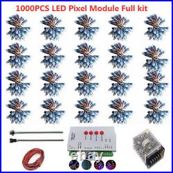 1000pcsWS2811 LED Module Light DC 5V RGB color Digital LED Pixel Light Full Kit