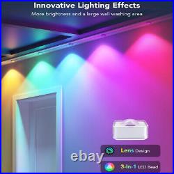 120FT 72LED Permanent Outdoor RGB Eaves light IP67 Waterproof Night Fairy Lamp