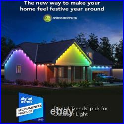 120FT 72LED Permanent Outdoor RGB Eaves light Waterproof Night Xmas Fairy Lamp