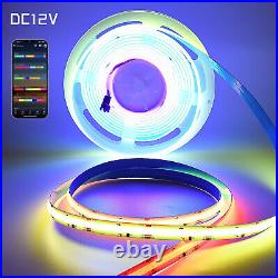 12V COB LED Strip Pixel Addressable RGB Full Dream Color RGBIC Flexible 720led/m