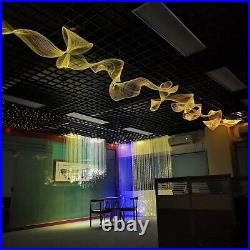 12V RGB Colorful Fiber Optic Led Curtain Decorative DIY Ceiling Net Tree Lights