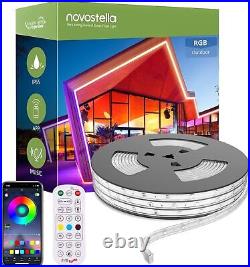 16M Outdoor LED Strip Lights Waterproof, 52.5ft Smart RGB Rope Light App Contro