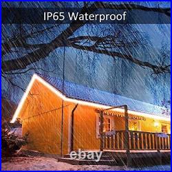 16M Outdoor LED Strip Lights Waterproof, 52.5ft Smart RGB Rope Light App Control