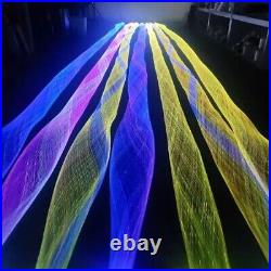 16W RGB LED Ceiling Light Net Fiber Optic Lights DIY Tree Roof Curtain Decor Set
