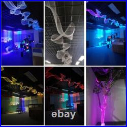 16W RGB LED Optical Fiber Braided Mesh Curtain Backdrop Stage Lights DIY Ceiling