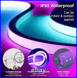 20M LED Neon Rope Lights, BRIMETI RGB Neon Light Strip Smart 20M Flexible Waterp