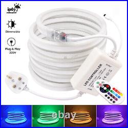 220V240V Flexible RGB LED Neon Strip Light Colour Changing Outdoor Party Decor