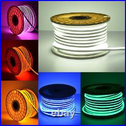220V 240V RGB LED Strip Neon Flex Rope Light Waterproof Outdoor Lighting UK Plug