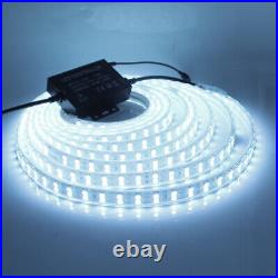 220V 5050 RGB LED Strip Lights Flexible Multicolor Waterproof Commercial Lights