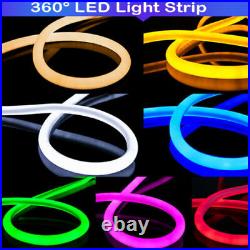 220V 5050 RGB LED Strip Neon Flex Rope Lights WIFI Xmas DIY Lighting Waterproof