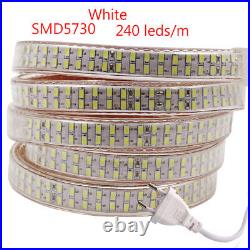 240leds/m 220V LED STRIP LIGHT 5050 2835 5630 5730 SMD Flexible tape light RGB