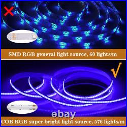 2-20m COB LED Strip RGB/CWithWWithNW Light High Density Tape Rope Cabinet Lighting