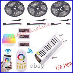 5050 RGB/WithWW Mi Light WIFI LED Strip 5M-20M DC12V Light 60led/m+Remote+power