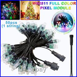 50-500X WS2811 Pixels Digital Wire Light Addressable RGB LED String Lights Strip