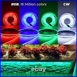 5M 24V COB LED Strip Light RGBW RGBWW High Density Flexible Tape Cabinet Kitchen