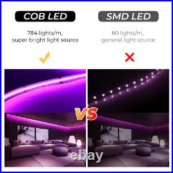 5M 24V COB LED Strip Light RGBW RGBWW High Density Flexible Tape Cabinet Kitchen