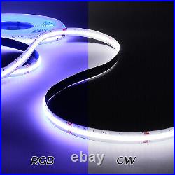 5M COB Led Strip 784LEDs/M RGB+Cold White LED Tape Lights Kitchen Cabinet Decor