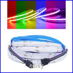 5M RGB COB LED Strip High Density Flexible Led Tape Light Under Cabinet Lighting
