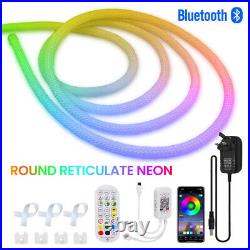 5V RGB WS2812B LED Strip Neon Flex Rope Light Waterproof Outdoor IC Addressable