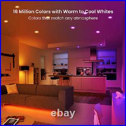 68mm RGB WIFI LED Recessed Ceiling Light Bluetooth Dimmable Spot Downlights IP54