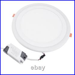 6/12/18W Dimmable RGB Color LED Panel Light Recessed Flat Ceiling Downlight UK