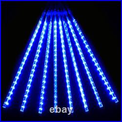 8-80 Tubes LED Meteor Shower Lights Falling Rain Drop Icicle Christmas Decor