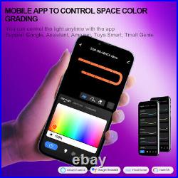 9Pcs Smart RGB Wall Lights RGBIC Light Bars WiFi Bluetooth Sync Light Home Decor