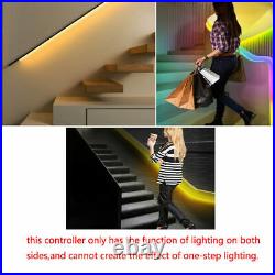 DIY motion sensor light Stair streamline cabinet lamp LED RGB strip Addressable