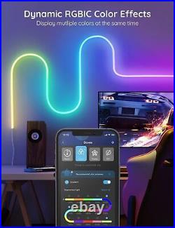 Govee LED Strip Lights 3M, RGBIC DIY Neon Light with WiFi APP Control, Work