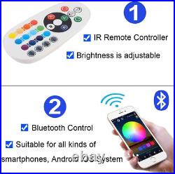 GreenSun LED Lighting 20m65.6ft Bluetooth LED Strip Lights, RGB, Waterproof, for