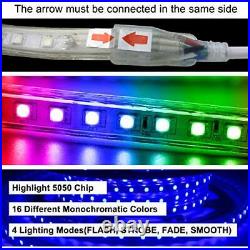 GreenSun LED Lighting 20m 65.6ft Bluetooth LED Strip Lights RGB Waterproof With