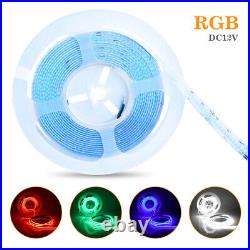 High Density Flexible RGB COB LED Strip Lights Tape Rope Cabinet Kitchen Light