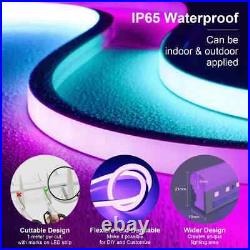 LED Neon Rope Lights BRIMETI RGB Neon Light Strip Smart 20M Flexible Waterproof