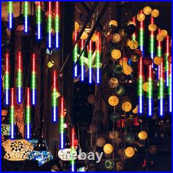 LED String Fairy Meteor Shower Lights Mains Outdoor Garden Christmas Tree Decor