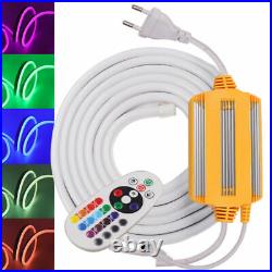 LED Strip 5050 RGB Neon Rope Light Waterproof 220V Flexible Outdoor Lighting New