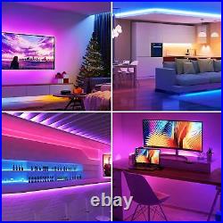 LED Strip Lights 5-50m RGB 5050 Colour Changing Tape Cabinet Kitchen TV Lighting