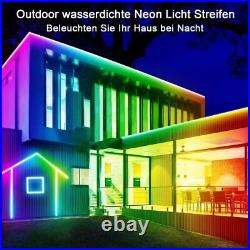 LED neon Lights Strip 15M 24v RGB with Remote, APP Control, IP65 Waterproof