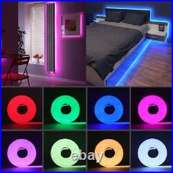 Neon LED Strip Lights 220V RGB Colour Changing Tape Kitchen Outdoor Lighting UK