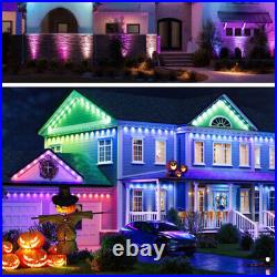 Permanent Outdoor RGB Eaves Light Smart RGBIC IP67 Night Fairy Lamp 120FT/180FT