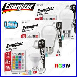 RGB Bulb Led Light Colour Changing Remote Control Lamp B22 E27 GU 10 Energizer