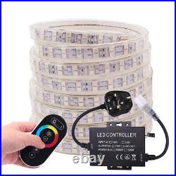 RGB Colour Changing LED Strip 220V 5050 IP67 Waterproof Commercial Rope Lights