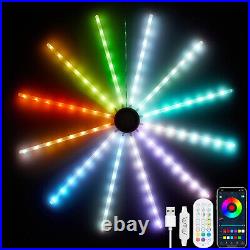 RGB LED Fireworks Lights Wall Hanging String Lights Dream Color Music Sync Party