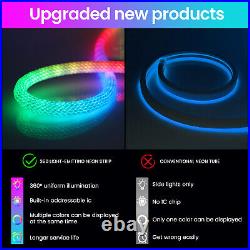 RGB LED Neon Flex Rope Tube Strip Light 5V WS2812B Waterproof Outdoor Lighting