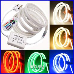 RGB LED Neon Strip Flex 220V 240V Rope Light IP67 Waterproof Indoor Outdoor Use