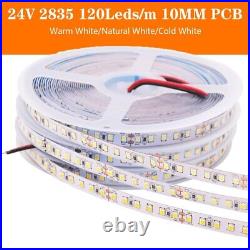 SMD 2835 LED Strip light 12V 24V 48V 120leds/m High Brightness 5/10/15/20/30/60M