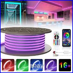 SPAHER Neon LED Strip Light 32.8 ft /10M RGB 220-240V Flexible Waterproof IP65