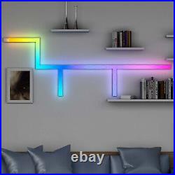 Smart LED Ambient Light Bar RGBIC Wall Light APP+Voice+Remote Control Music Sync