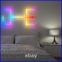 Smart LED Ambient Light Bar RGBIC Wall Light APP+Voice+Remote Control Music Sync