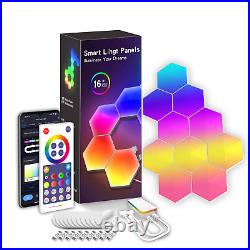 Smart Wall Hexagon Lights LED Quantum Lamp DIY WiFi APP RGBIC Music Sync Light