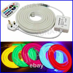 Super Bright 220V Neon LED Strip Light Flex Rope In/Outdoor Lighting Waterproof
